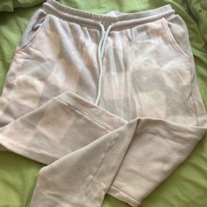 lavender bleach dyed joggers